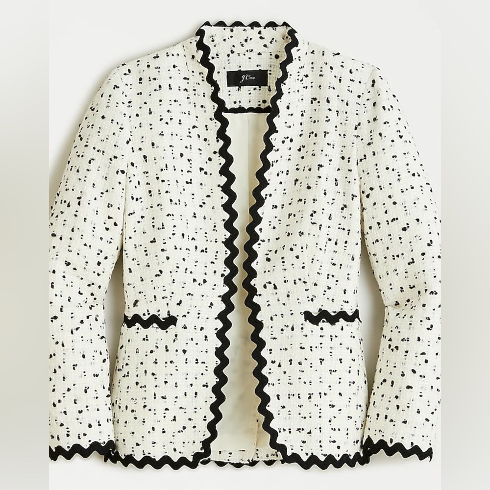 NEW J.CREW going out tweed blazer size 4